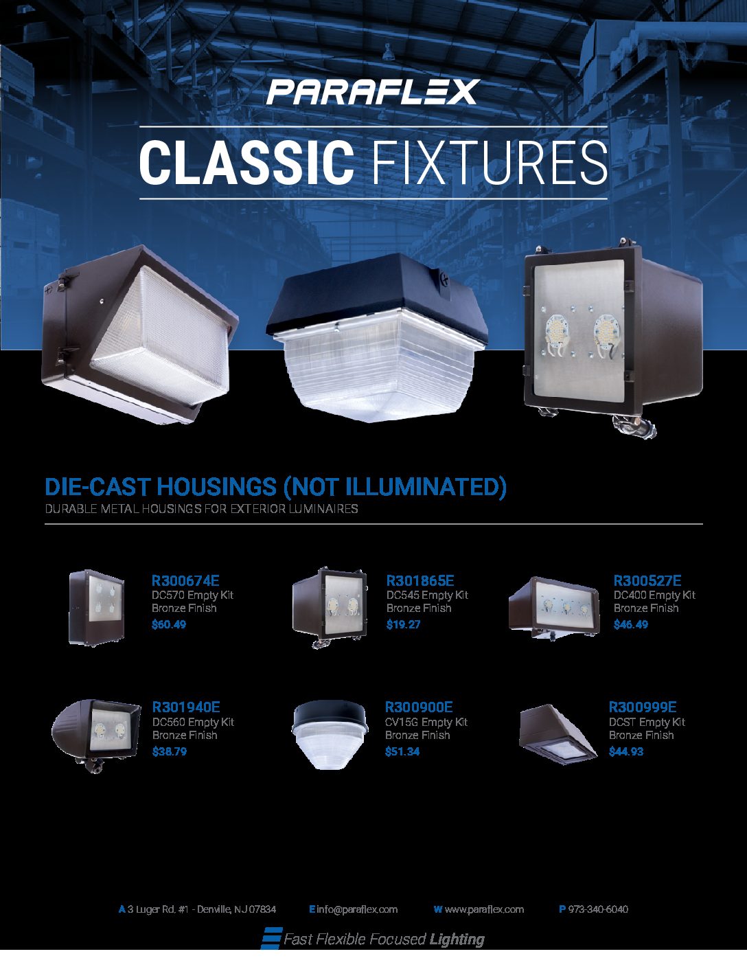 classic fixture hot sheet O PARAFLEX